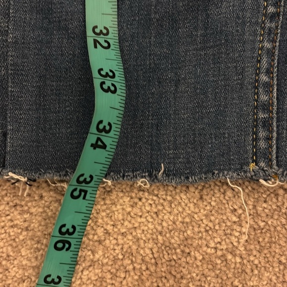 Topman  Stretch skinny loose hem ankle style high waisted jeans  Sz 32 - Picture 10 of 14